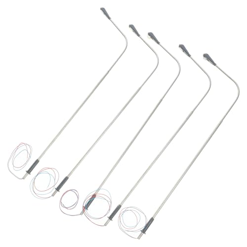 HONMEET 5 Stück Teiliges Miniatur Straßenlampen aus Langlebige Miniaturstraßenlaternen mit Weißem LED licht Dekorativ für Puppenhäuser Modellbahnen und Mikro landschaften HONMEET 5 Stück Teiliges Miniatur Straßenlampen aus Langlebige Miniaturstraßenlaternen mit Weißem LED licht Dekorativ für Puppenhäuser Modellbahnen und Mikro landschaften von HONMEET