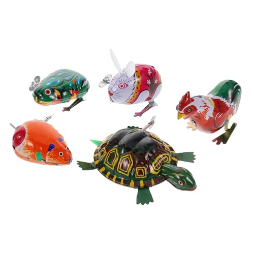 HONMEET 5 Stück Teiliges Nostalgisches Blechspielzeug Aufziehspielzeug für Sicher Glattkantig Interaktives Wind up Partyspielzeug als Mitgebsel Klassenzimmer belohnung und HONMEET 5 Stück Teiliges Nostalgisches Blechspielzeug Aufziehspielzeug für Sicher Glattkantig Interaktives Wind up Partyspielzeug als Mitgebsel Klassenzimmer belohnung und von HONMEET
