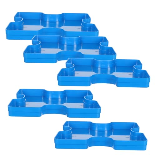 HONMEET 5 Stück Teiliges Puzzle-sortier Stapelbaren Aufbewahrungstabletts und Deckeln Vielseitiger Organizer für Puzzleteile Bastelmaterialien Perlen und Kleine Spielzeuge zur Einfachen von HONMEET