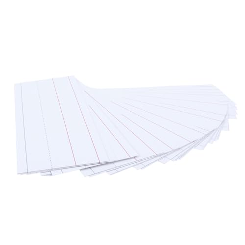 HONMEET 50 Stück Lernkarten Satzstreifen aus Robustem Papier für Alphabet Satzbau Grammatikunterricht Vielseitig Einsetzbar für Klassenzimmer Pocket Charts und Schulbedarf von HONMEET