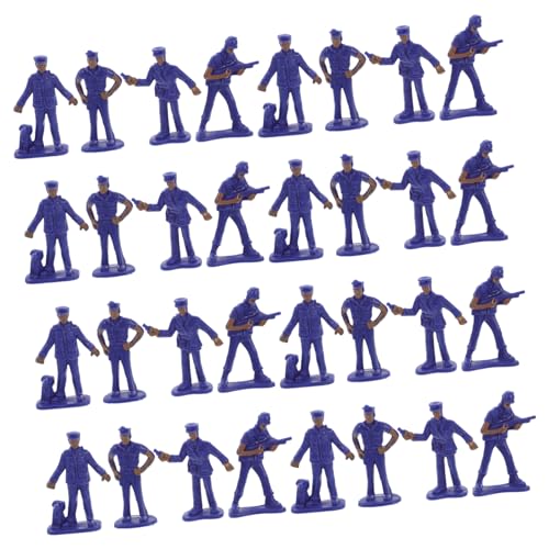 HONMEET 50 Stück Teiliges Miniatur polizeifiguren Set aus Robustem Kunststoff Detailgetreue Simulation Vielseitig für Schreibtischdekoration Sandtisch zubehör und Lernspielzeug Geeignet von HONMEET