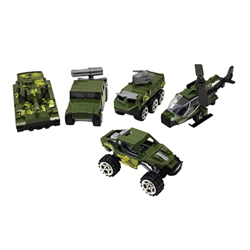 HONMEET 5Stücke Mini Feuerwehrfahrzeug Modell Teiliges Alloy Diecast Spielzeugauto Lustiges Offroad Tankwagen für Süßes für Endlosen Spaß von HONMEET