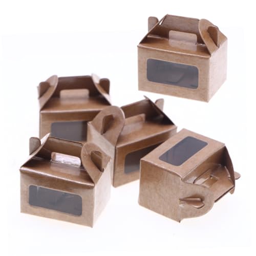 HONMEET 5er Packung Mini -kuchenbox Miniaturszenenmodelle Puppenhausangebot Mini-hausdekoration Puppenhaus Dekore Mini-hausdekor-Accessoire Zubehör Für Puppenhäuser Light Brown Papier HONMEET 5er Packung Mini -kuchenbox Miniaturszenenmodelle Puppenhausangebot Mini-hausdekoration Puppenhaus Dekore Mini-hausdekor-Accessoire Zubehör Für Puppenhäuser Light Brown Papier von HONMEET
