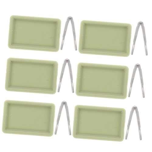 HONMEET 6 Sätze Teiliges Miniatur Backset mit Miniatur Serviertabletts und Küchenzangen Detailgetreues Puppenhaus Zubehör für Bäckerei DIY Kompakt für Puppenhaus Dekoration HONMEET 6 Sätze Teiliges Miniatur Backset mit Miniatur Serviertabletts und Küchenzangen Detailgetreues Puppenhaus Zubehör für Bäckerei DIY Kompakt für Puppenhaus Dekoration von HONMEET