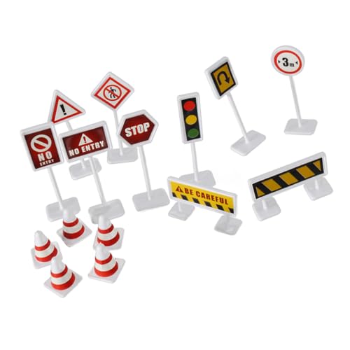 HONMEET 6 Sätze Teiliges Miniatur Verkehrsschilder für Realistische Verkehrszeichen und Straßensperren Pädagogische Verkehrslernmittel für Kindergarten und DIY Sandtisch Fördert HONMEET 6 Sätze Teiliges Miniatur Verkehrsschilder für Realistische Verkehrszeichen und Straßensperren Pädagogische Verkehrslernmittel für Kindergarten und DIY Sandtisch Fördert von HONMEET