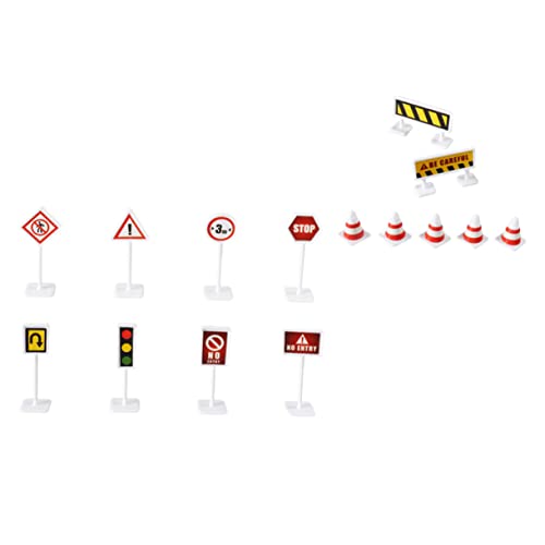 HONMEET 6 Sätze Teiliges Verkehrszeichen Realistische Straßenschilder und Barrikaden Modell Pädagogisches Verkehrssicherheits Fördert Verkehrserziehung und Sicherheitsspiel HONMEET 6 Sätze Teiliges Verkehrszeichen Realistische Straßenschilder und Barrikaden Modell Pädagogisches Verkehrssicherheits Fördert Verkehrserziehung und Sicherheitsspiel von HONMEET