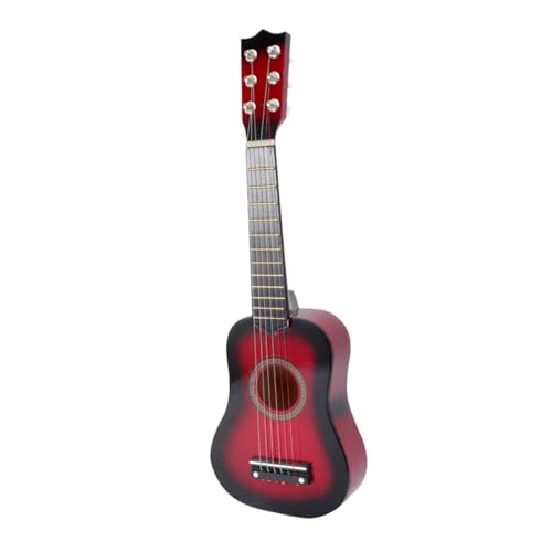 HONMEET 6 Saiter Akustikgitarre mit Einstellbaren Saiten Holzspielzeug Musikinstrument für Jungen und Mädchen Bunte Mini Gitarre für Musiklernen und Kreative Spielentwicklung von HONMEET