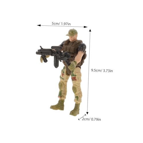 HONMEET 6 Stück Army Men Spielset Bewegliche Gelenkfiguren Realistische Soldaten Actionfiguren für Jungen und Mädchen Sammler Display HONMEET 6 Stück Army Men Spielset Bewegliche Gelenkfiguren Realistische Soldaten Actionfiguren für Jungen und Mädchen Sammler Display von HONMEET