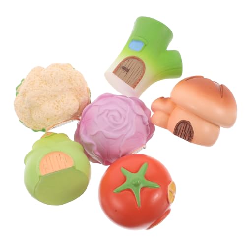 HONMEET 6pc Ornament Gemüse Skulptur Die Cottage Landschaft Decor von HONMEET
