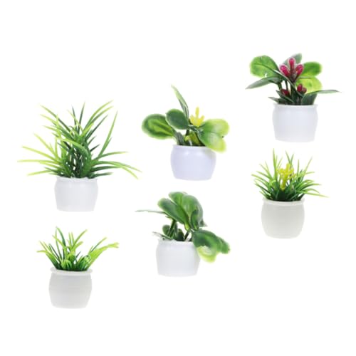 HONMEET Gartendeko Miniatur Mini Pflanzen Modell Dekorative Miniatur Pflanzen Figuren Aus Für Puppenhaus Deko Mini Garten Zubehör Sukkulenten Und Landschaftsgestaltung Deko Büro von HONMEET