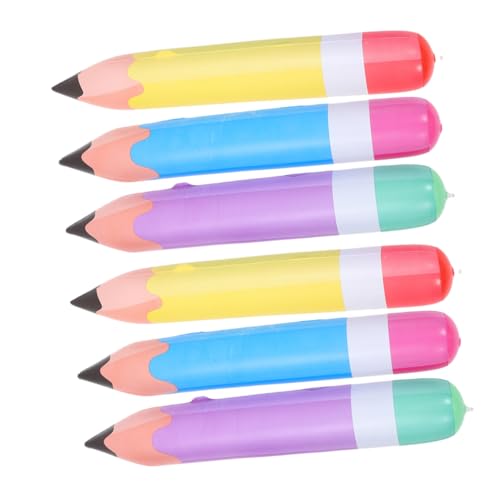 HONMEET 6 Stück Teiliges Aufblasbares Bleistift aus Robustem PVC Schnelle Inflation Farbenfrohe Dekoration für Schulanfang Klassenzimmerpartys und Abschlussfeiern Leicht und Tragbar für HONMEET 6 Stück Teiliges Aufblasbares Bleistift aus Robustem PVC Schnelle Inflation Farbenfrohe Dekoration für Schulanfang Klassenzimmerpartys und Abschlussfeiern Leicht und Tragbar für von HONMEET