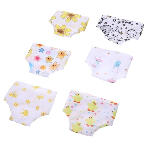 HONMEET 6 Stück Teiliges Puppenhöschen aus Hochwertigem Bequem und Praktisch für Mädchenpuppen für DIY und Puppenkleiderschrank Zubehör HONMEET 6 Stück Teiliges Puppenhöschen aus Hochwertigem Bequem und Praktisch für Mädchenpuppen für DIY und Puppenkleiderschrank Zubehör von HONMEET