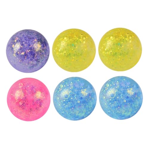 HONMEET 6 Stück Teiliges Squeeze Balls Bunte Stressbälle zum Drücken Elastische Antistress spielzeuge zur Druckentlastung Handliche Dekompession für Party und Alltag Tragbar und Leicht von HONMEET