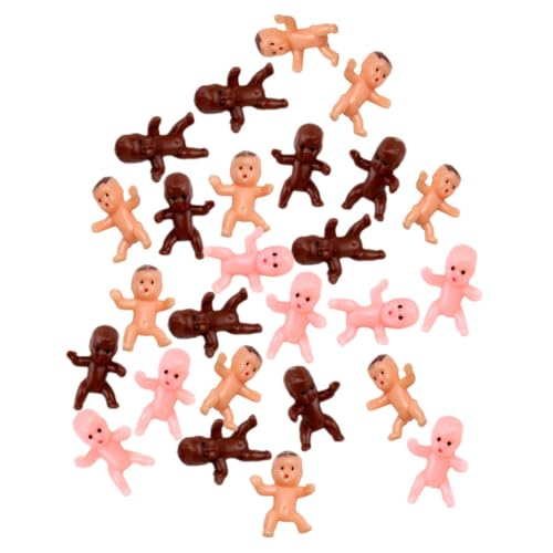 HONMEET 60 Stück Teiliges Mini Modell Kleine Babyfiguren aus Kunststoff Bunte Party Deko Robustes Material Detailreiche Gestaltung Geeignet für Babyparty Kuchen und Mini Häuser von HONMEET