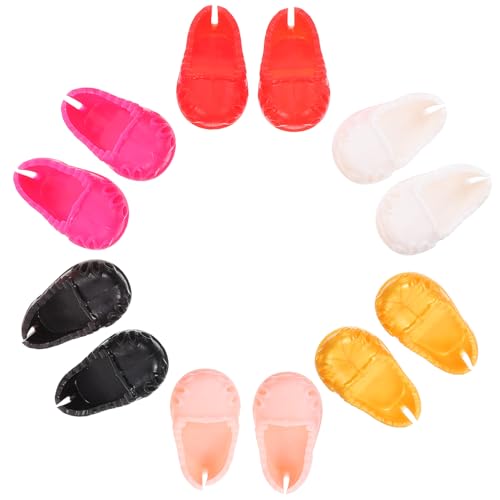 HONMEET 6Paare Puppenschuhe Flache Dekorative Schuhe für Puppen Langlebige und Leicht zu Reinigende Puppenzubehör Accessoires für Kreative HONMEET 6Paare Puppenschuhe Flache Dekorative Schuhe für Puppen Langlebige und Leicht zu Reinigende Puppenzubehör Accessoires für Kreative von HONMEET