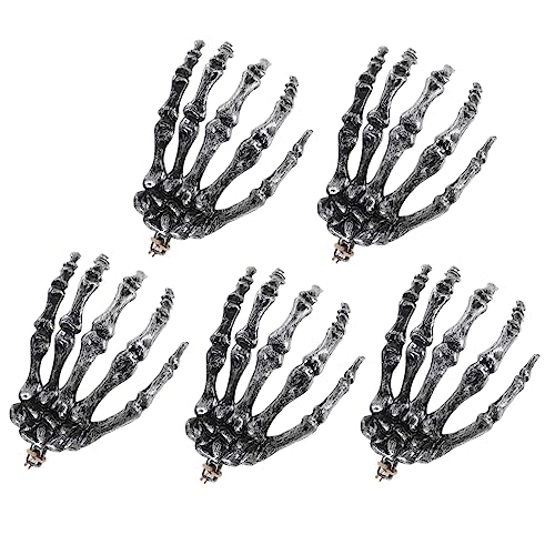 HONMEET 6Stücke Halloween Skelett Hand Requisiten für Party Deko Gruselige Deko für Horror Themen Spukhaus und Fotoshootings Langlebig und Leicht zu Handhaben von HONMEET