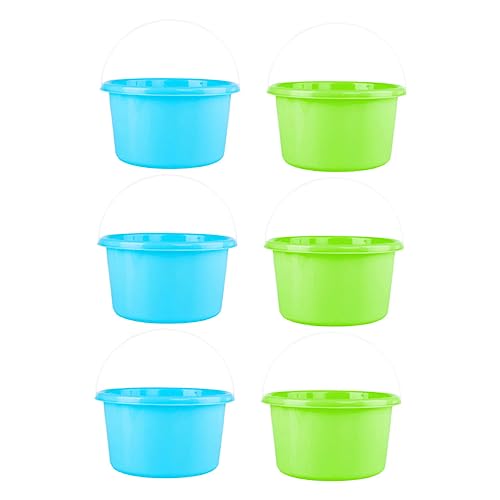 HONMEET 6Stücke Mini Strand Eimer Für Kreative Sandspielzeuge Zufälligen Farben Eimerspielzeug Für Strand Und Sandkasten Für Jungen Und Mädchen HONMEET 6Stücke Mini Strand Eimer Für Kreative Sandspielzeuge Zufälligen Farben Eimerspielzeug Für Strand Und Sandkasten Für Jungen Und Mädchen von HONMEET