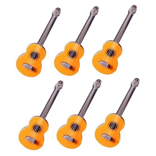 HONMEET 6Stücke Miniatur Gitarre Teilig Musikinstrumente für Puppenhaus Dekoration für Musikzimmer und Dollhouse Möbel Authentisches Design für Musikliebhaber HONMEET 6Stücke Miniatur Gitarre Teilig Musikinstrumente für Puppenhaus Dekoration für Musikzimmer und Dollhouse Möbel Authentisches Design für Musikliebhaber von HONMEET