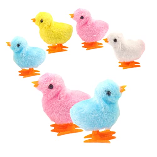 HONMEET 6Stücke Teiliges Plüsch Hühnchen Wind Up Springendes Kinderspielzeug für Ostern Lustige Aufzieh Hühner Interaktive für für Frühlingspartys und Füllstoffe HONMEET 6Stücke Teiliges Plüsch Hühnchen Wind Up Springendes Kinderspielzeug für Ostern Lustige Aufzieh Hühner Interaktive für für Frühlingspartys und Füllstoffe von HONMEET