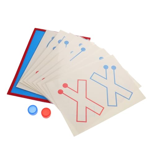 HONMEET 8 Stück Kartenspiel für Kindergarten Montessori Gehirnentwicklungsspielzeug Kleinkind für basteln Spiele Lernen Papier von HONMEET