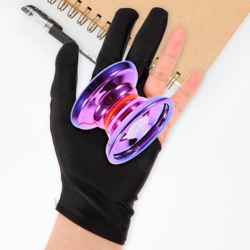 HONMEET 8 Stück Teiliges Yoyo handschuh Set aus Elastischem Material Dreifingrig rutschfest und Bequem Geeignet für Anfänger und Profis Verbessert Griffkontrolle bei Feuchten Händen und HONMEET 8 Stück Teiliges Yoyo handschuh Set aus Elastischem Material Dreifingrig rutschfest und Bequem Geeignet für Anfänger und Profis Verbessert Griffkontrolle bei Feuchten Händen und von HONMEET