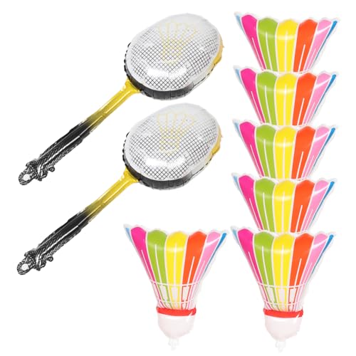 HONMEET 8Stücke Teiliges Luftballons Badminton Design Aluminiumfolie Partyballons für Sport Themenfeiern Federbällen und Rackets für Geburtstagsdekorationen HONMEET 8Stücke Teiliges Luftballons Badminton Design Aluminiumfolie Partyballons für Sport Themenfeiern Federbällen und Rackets für Geburtstagsdekorationen von HONMEET