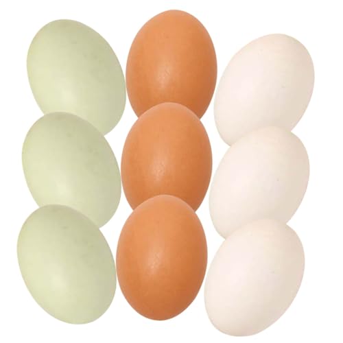 HONMEET 9 Stück Teiliges Realistisch Aussehender Holz Eier für Ostern Langlebige Dekorationen und DIY Kunstprojekte Glatte Oberfläche zum Bemalen Geeignet für Osterpartys HONMEET 9 Stück Teiliges Realistisch Aussehender Holz Eier für Ostern Langlebige Dekorationen und DIY Kunstprojekte Glatte Oberfläche zum Bemalen Geeignet für Osterpartys von HONMEET