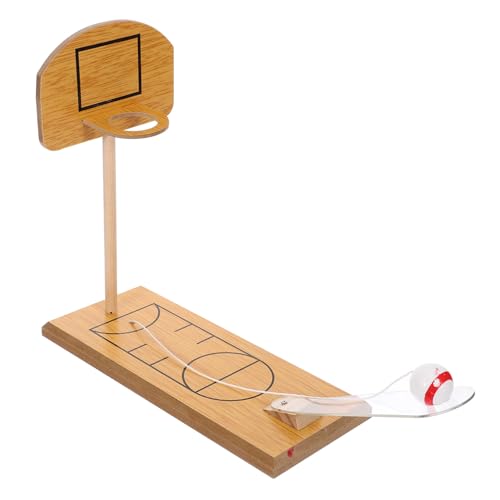 HONMEET Tischbasketballspielzeug Aus Holz Mini Basketballspiel Für Kinder Lernspielzeug Hand-Augen-koordination von HONMEET