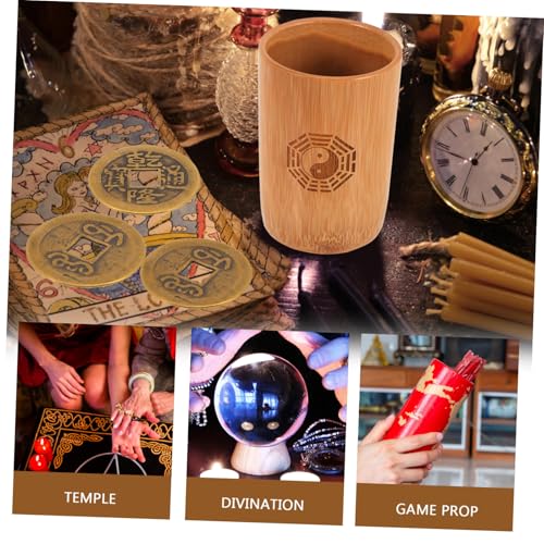 HONMEET Chinesisches Wahrsage Bambus Kupfermünzen Handgefertigter Divinationsbehälter aus Premium Bambus Glatte Münzen Langlebig Chinesisches Feng Shui orakelspiel für Spirituelle Rituale HONMEET Chinesisches Wahrsage Bambus Kupfermünzen Handgefertigter Divinationsbehälter aus Premium Bambus Glatte Münzen Langlebig Chinesisches Feng Shui orakelspiel für Spirituelle Rituale von HONMEET