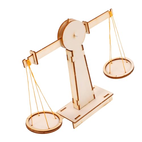 HONMEET DIY Holz balancewaage Lernspielzeug Montessori Mathe Waage Bastelset für Interaktives Wissenschaftsprojekt Fördert Kreativität Zahlenverständnis und Experimentelles Lernen von HONMEET