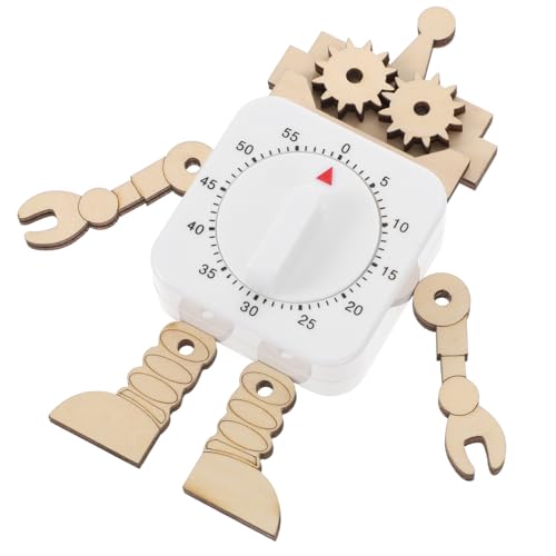 HONMEET DIY Motorikbrett mit Timer Pädagogisches Holzspielzeug für Kleinkinder Handliches Lernspielzeug Kreativität Problemlösung und Sicher Geschliffen Tragbar von HONMEET