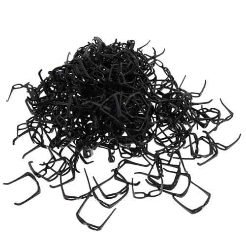 HONMEET DIY Puppenbrille Zubehör Schwarz Simulierte Kunststoff Brille für Jungen Mädchen Puppenzubehör Geschenk von HONMEET