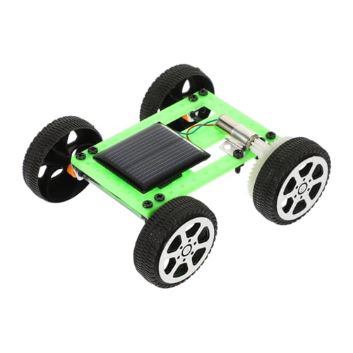 HONMEET DIY Solar Auto Modell Bausatz Tragbares Solarfahrzeug Einfache Montage Stabil Leicht Transportierbar Pädagogisches Experiment für Wissenschafts Lernspielzeug Grün von HONMEET