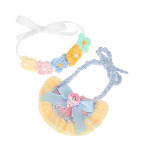 HONMEET Doll Accessoires Set mit Blumen Haarband und Babylätzchen für Babypuppen Strapazierfähiges Baumwollmaterial Modisch und Vielseitig für Sammler HONMEET Doll Accessoires Set mit Blumen Haarband und Babylätzchen für Babypuppen Strapazierfähiges Baumwollmaterial Modisch und Vielseitig für Sammler von HONMEET