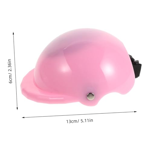 HONMEET Doll Helm für Puppen Langlebiger Mini Fahrradhelm und Knieschoner Passgenau für Mädchenpuppen Robustes Material Zubehör für Rollenspiel und Puppenkleidung von HONMEET