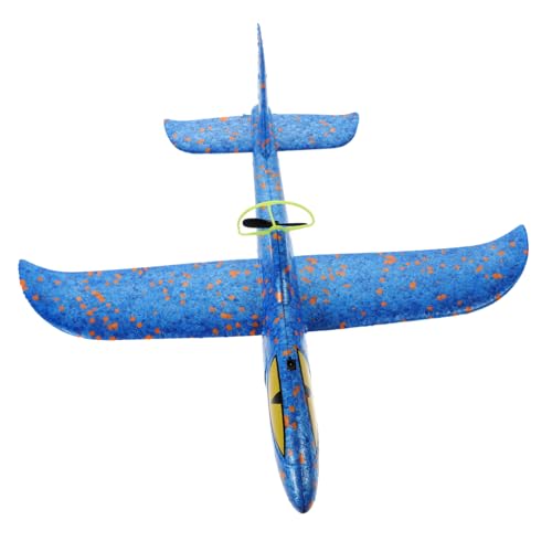 HONMEET Elektrisches Flugzeug Modell Segelflugzeug Handwurf Kinderspielzeug Blau Leicht Flexibel Stoßfest Für Draußen Park Strand Spielspaß Motorik Beobachtung von HONMEET