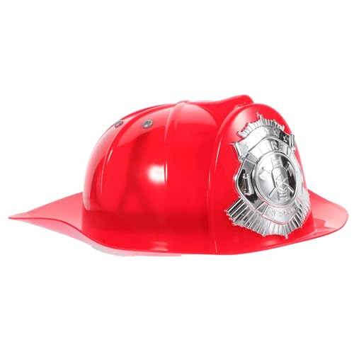 HONMEET Feuerwehrhelm Cosplay Feuerwehrmann Hut Verstellbarer Kopfumfang Rotes Kostümazubehör für Rollenspiele Partys HONMEET Feuerwehrhelm Cosplay Feuerwehrmann Hut Verstellbarer Kopfumfang Rotes Kostümazubehör für Rollenspiele Partys von HONMEET