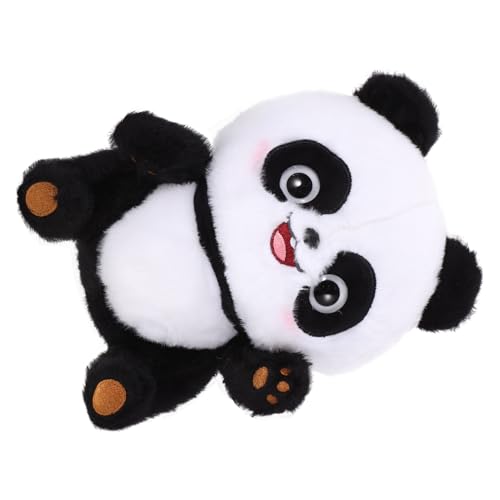 HONMEET Fluffiges Panda Kuscheltier Plüsch Stofftier mit Weichem PP Baumwollfüllung Cartoon Panda Puppe als für Mädchen und Freunde Süßes Realistisches Plüschspielzeug von HONMEET