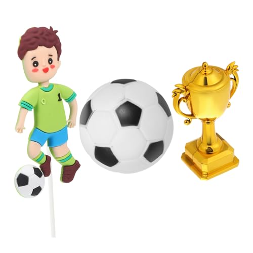 HONMEET Fußball Geburtstagsfeier Deko Deko mit Teilen Plastikpokal Einfache Anwendung Sportliches Partyzubehör für Geburtstag von HONMEET
