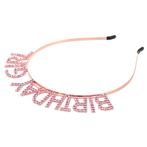 HONMEET Geburtstagskrone Stirnband mit Funkelnden Strasssteinen Leichtes Pinkfarbenes Haaraccessoire für Mädchen und Frauen Komfortabel und für Party Dekoration und Festlichen HONMEET Geburtstagskrone Stirnband mit Funkelnden Strasssteinen Leichtes Pinkfarbenes Haaraccessoire für Mädchen und Frauen Komfortabel und für Party Dekoration und Festlichen von HONMEET