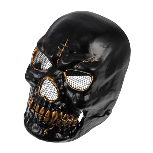 HONMEET Gruselige Halloween Schädelmaske mit Beweglichem Mund Leichte Plastik Cosplay Party Requisite Realistische Skelett Gesichtsdekoration für Erwachsene für Karneval und Kostümpartys HONMEET Gruselige Halloween Schädelmaske mit Beweglichem Mund Leichte Plastik Cosplay Party Requisite Realistische Skelett Gesichtsdekoration für Erwachsene für Karneval und Kostümpartys von HONMEET