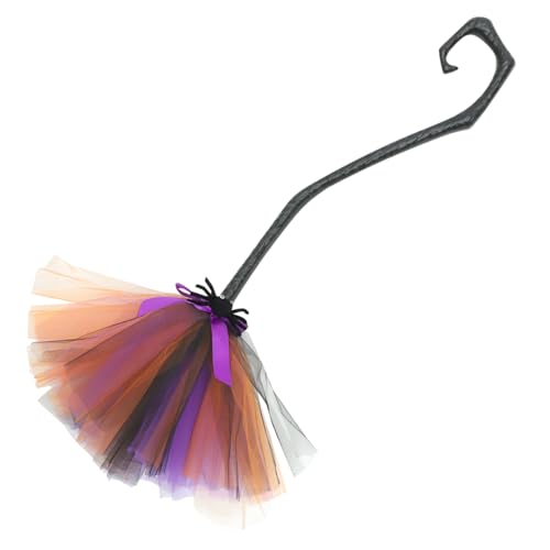 HONMEET Halloween Hexenbesen Requisit Abnehmbar Cosplay Zauberbesen Farbige Dekoration für Party Maskerade Karneval und Kostüm HONMEET Halloween Hexenbesen Requisit Abnehmbar Cosplay Zauberbesen Farbige Dekoration für Party Maskerade Karneval und Kostüm von HONMEET