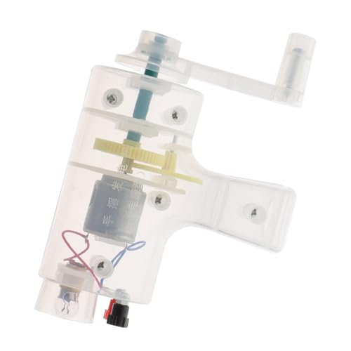 HONMEET Handkurbel Generator Tragbarer Stromerzeuger für Elektrische Experimente Wissenschaftliches Lernkit Leicht und Kompakt für Physikunterricht und DIY Projekte von HONMEET