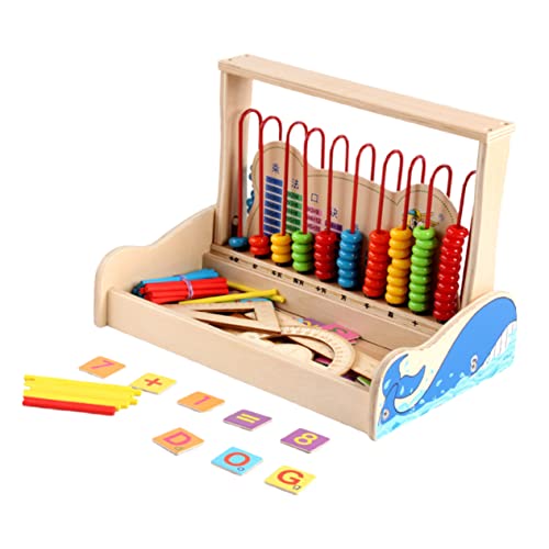 HONMEET Multifunktionaler Abakus Für 10 Stufiges Rechenrahmen Zur Mathematischen Bildung Und Zählhilfe Ideal Für Vorschule Und Grundschule von HONMEET