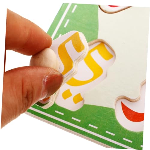HONMEET Holz Arabisches Alphabet Intelligentes Lernspielzeug Holzpuzzle Montessori Frühpädagogik Handkoordination für Jungen und Mädchen von HONMEET