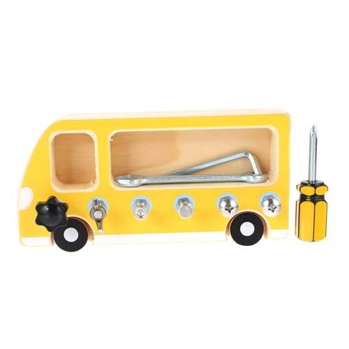 HONMEET Holz Busy Board Schraubspielzeug Lernspielzeug Feinmotorik Kreatives Denken Hand Auge koordination Sicher Abgerundete Kanten Geeignet für Teamwork und Problemlösung HONMEET Holz Busy Board Schraubspielzeug Lernspielzeug Feinmotorik Kreatives Denken Hand Auge koordination Sicher Abgerundete Kanten Geeignet für Teamwork und Problemlösung von HONMEET