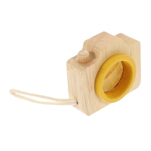 HONMEET Holz Kaleidoskop Kamera für Pädagogisch Buntes Kamera Jahre Kreatives Lernspielzeug zur Farben Formenerkennung von HONMEET