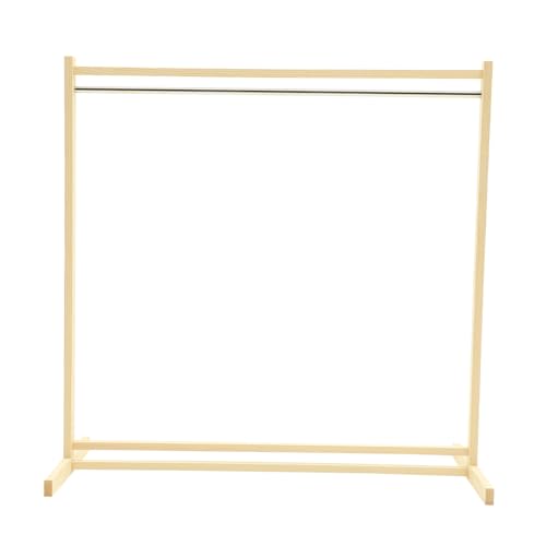 HONMEET Holz Puppenkleiderständer Großes Puppenkleiderregal Organisator für Puppenkleider Aufbewahrung Leichtes Naturholz Kleiderständer für Puppenkleidung und Zubehör von HONMEET