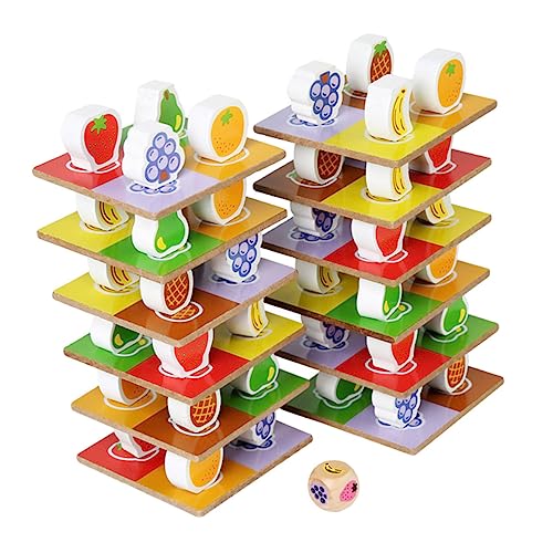 HONMEET Holz Stapelspielzeug für Bunte Früchte Balancierspiel Pädagogisches Lernspiel Geschicklichkeit und Farberkennung Geeignet als Familienspielzeug Ab Jahren HONMEET Holz Stapelspielzeug für Bunte Früchte Balancierspiel Pädagogisches Lernspiel Geschicklichkeit und Farberkennung Geeignet als Familienspielzeug Ab Jahren von HONMEET