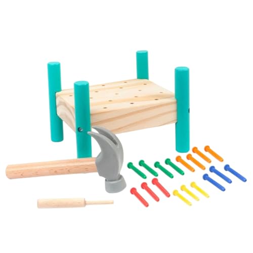 HONMEET Holz Tapping Toy für Ab Jahr Buntes Nagelspielzeug Hand Auge koordination und Farberkennung Robustes Pädagogisches Intelligenzspielzeug Interaktives für Kleinkinder HONMEET Holz Tapping Toy für Ab Jahr Buntes Nagelspielzeug Hand Auge koordination und Farberkennung Robustes Pädagogisches Intelligenzspielzeug Interaktives für Kleinkinder von HONMEET
